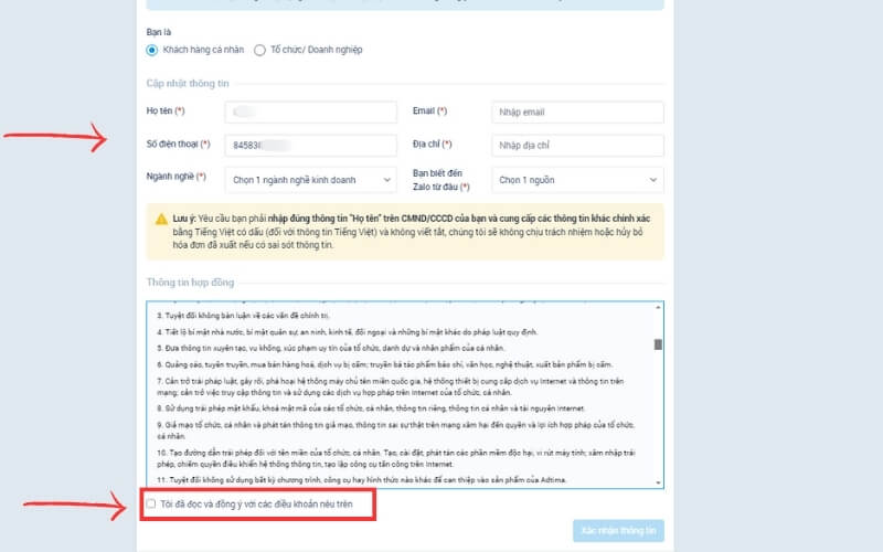 Cách tạo tài khoản Zalo Ads chi tiết